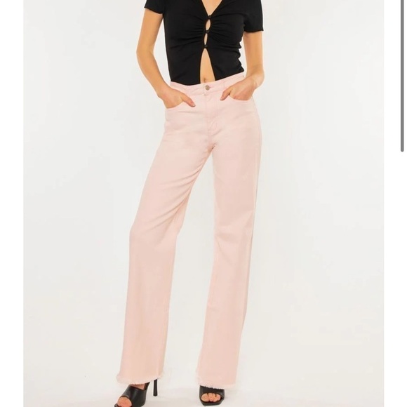 KanCan Ultra High Rise 90's Pink Flare (KC7444PK) SIZE 5/26 - Picture 6 of 8